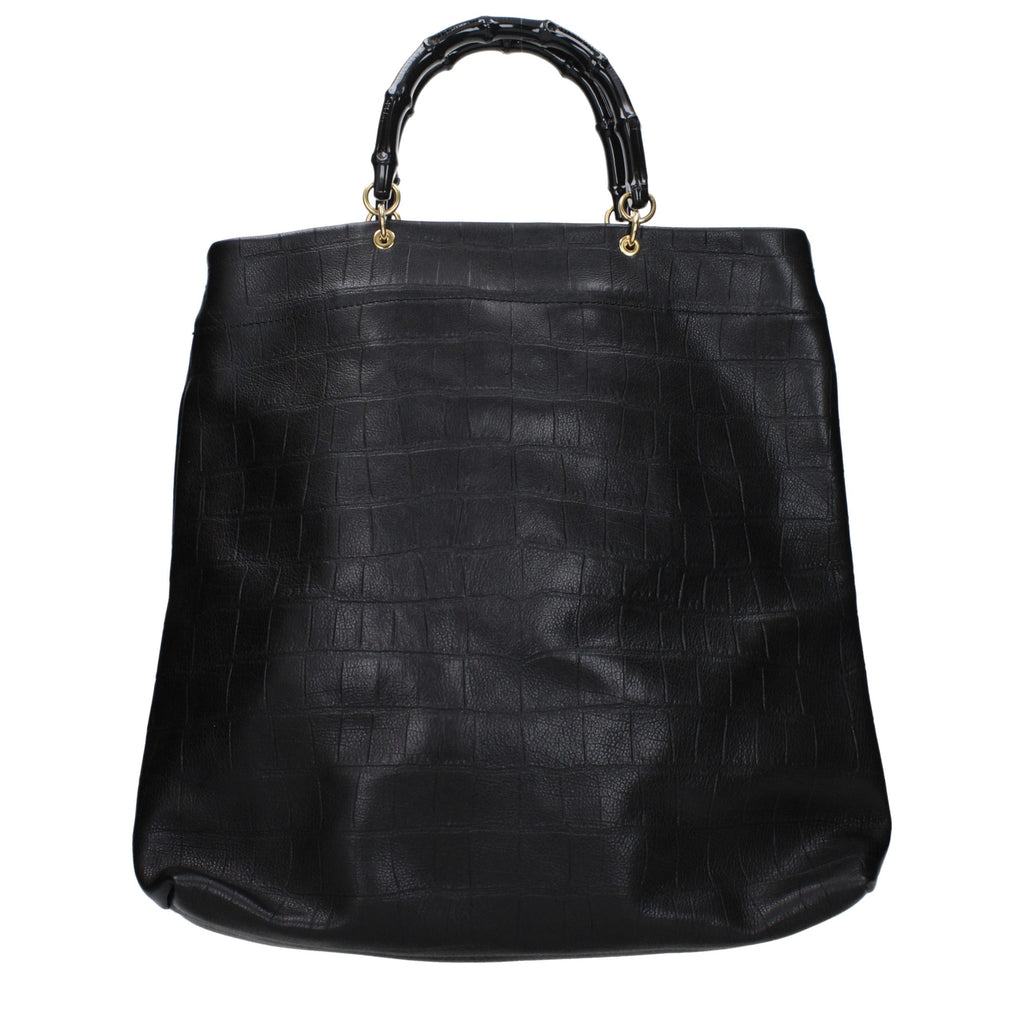 Jil Sander Schwarze Lederhandtasche