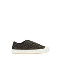 Fendi Braune Polyamid Low-Top-Sneaker