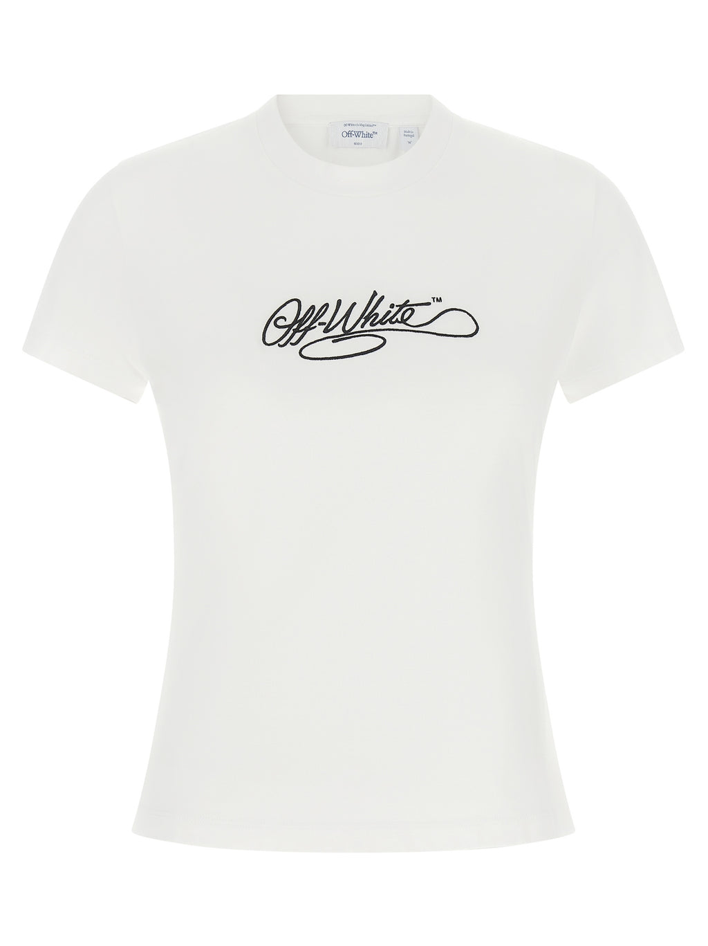 Off-White Weißes Baumwoll-T-Shirt
