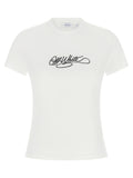 Off-White Weißes Baumwoll-T-Shirt