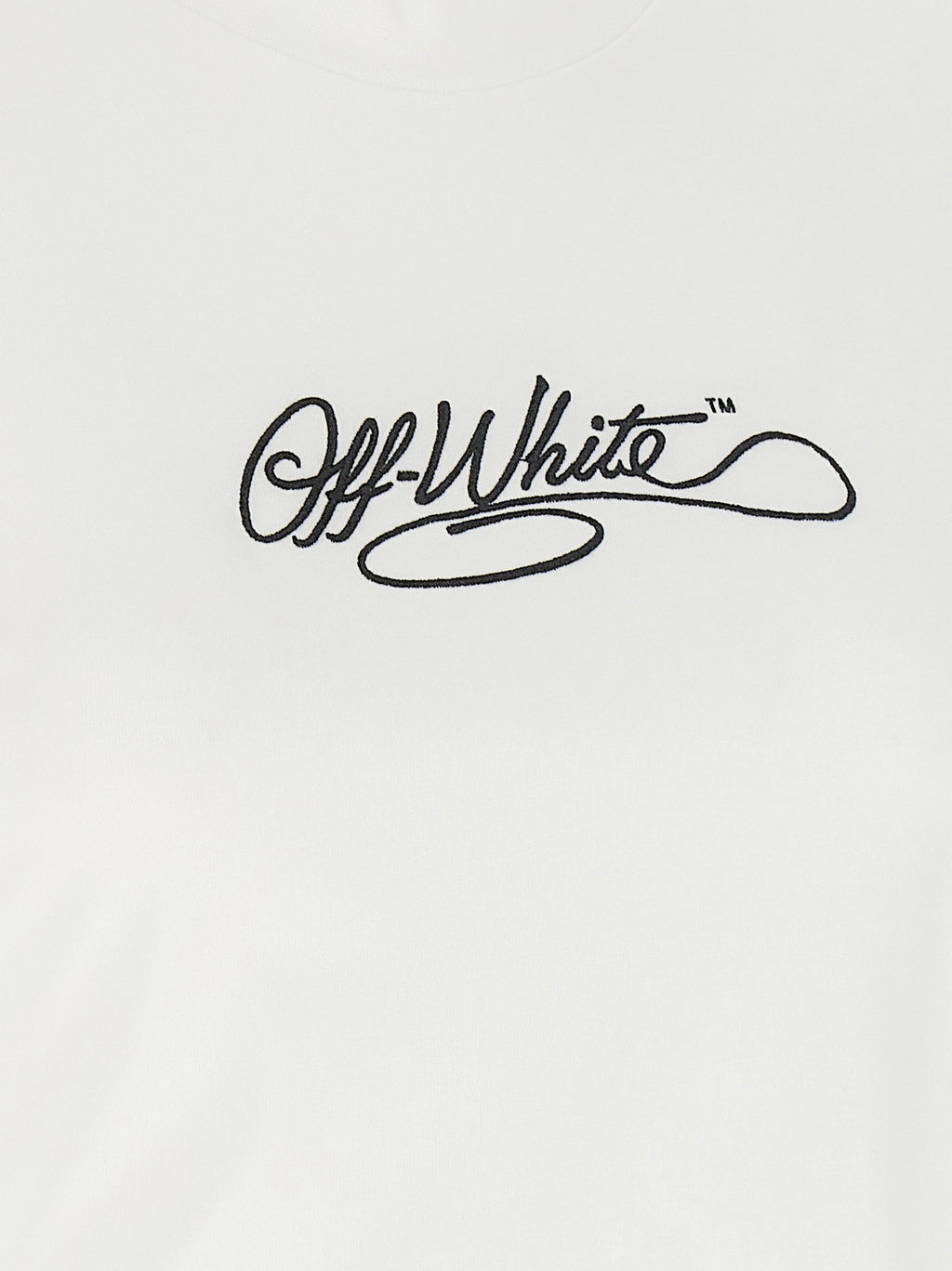 Off-White Weißes Baumwoll-T-Shirt