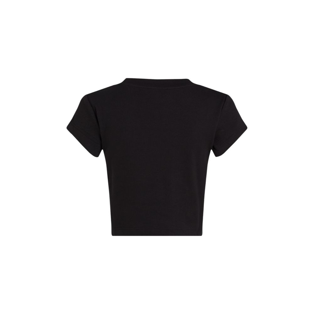 Calvin Klein Jeans Schwarzes Baumwoll-T-Shirt