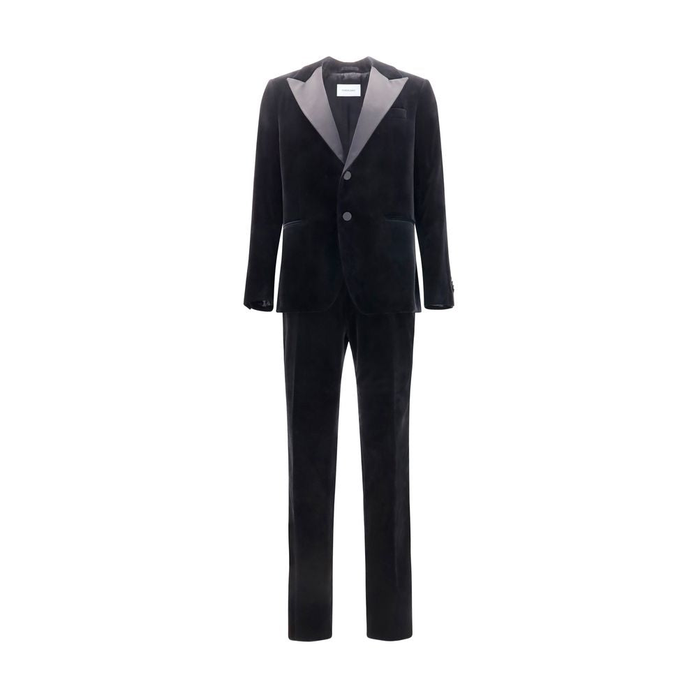 Ferragamo Schwarzer Baumwoll-Smoking