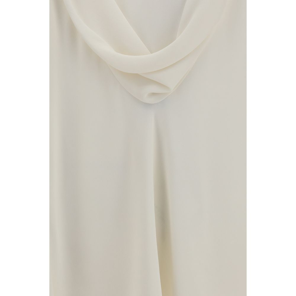 Brunello Cucinelli Beige Seidenbluse