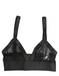 Dolce & Gabbana Schwarzer BH mit Logo-Monogramm und Soft-Cup-Bügeln