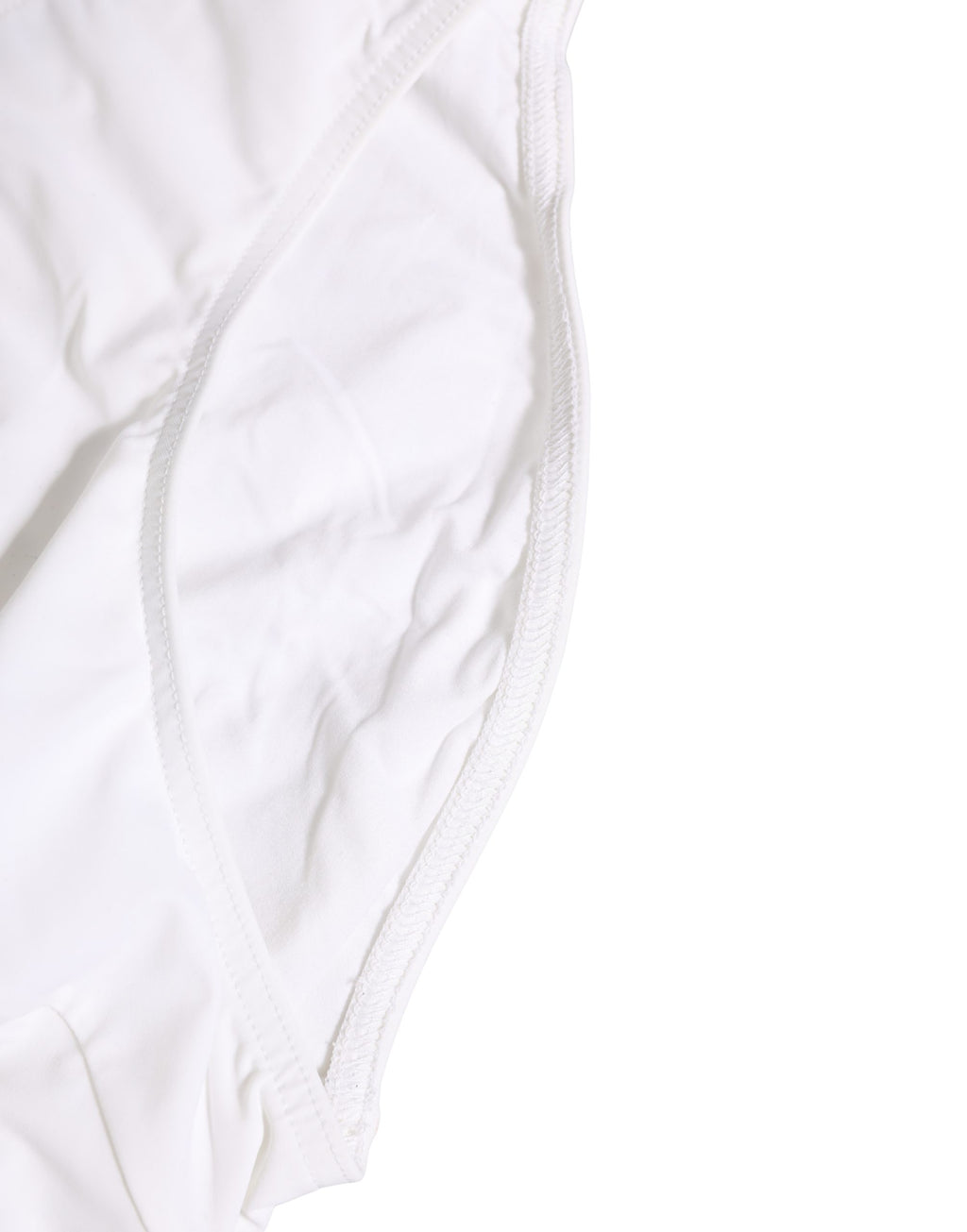 Dolce & Gabbana Weiße Stretch-Badehose mit Kordelzug