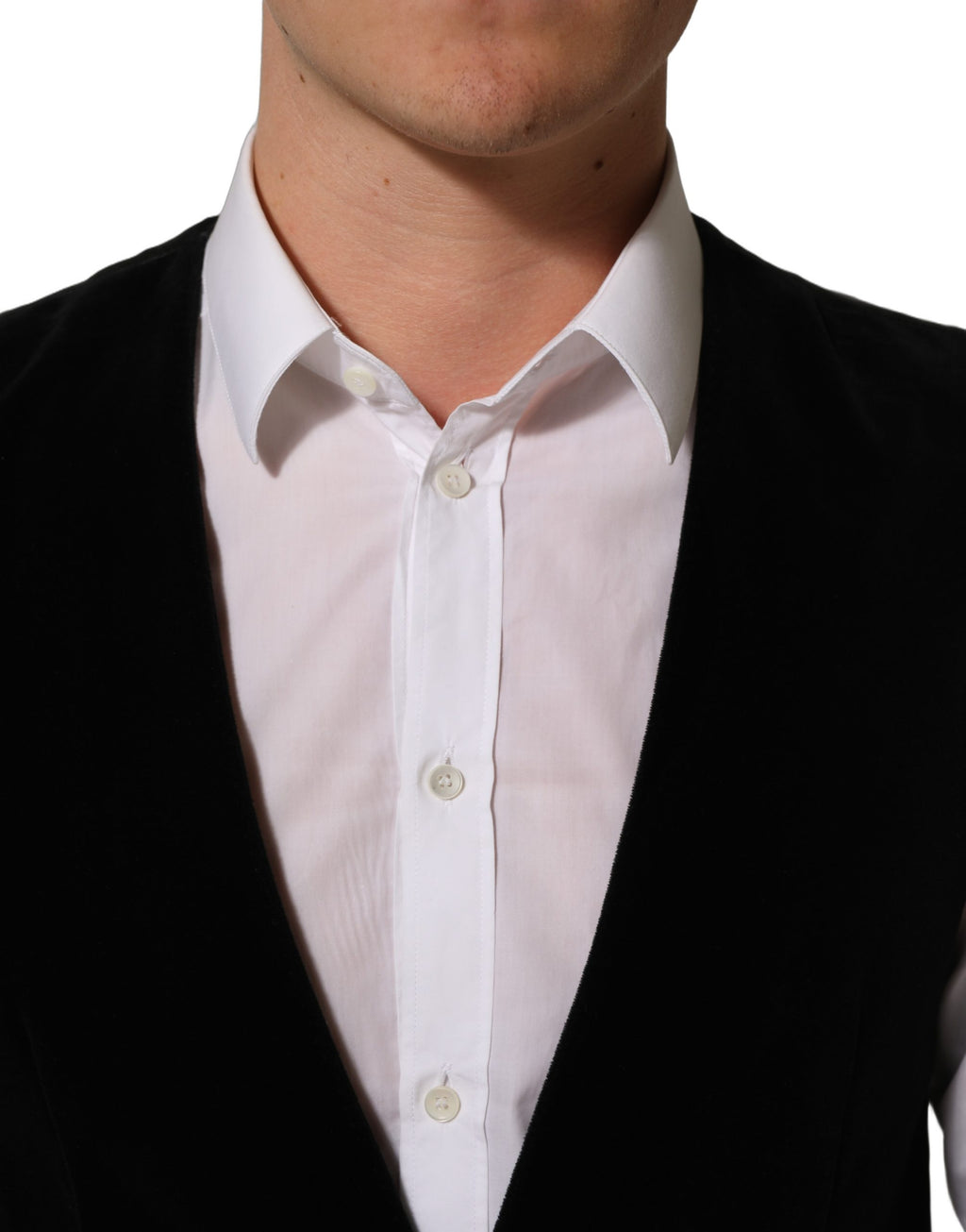 Dolce & Gabbana Schwarze Wollmischung Weste für formelle Kleidung