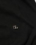 Dolce & Gabbana Schwarzes Polo-Shirt aus Baumwolle mit Kragen und kurzen Ärmeln für Herren