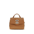 Zanellato Beige Kalbsleder Bos Taurus Schultertasche