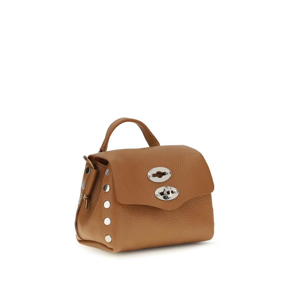 Zanellato Beige Kalbsleder Bos Taurus Schultertasche