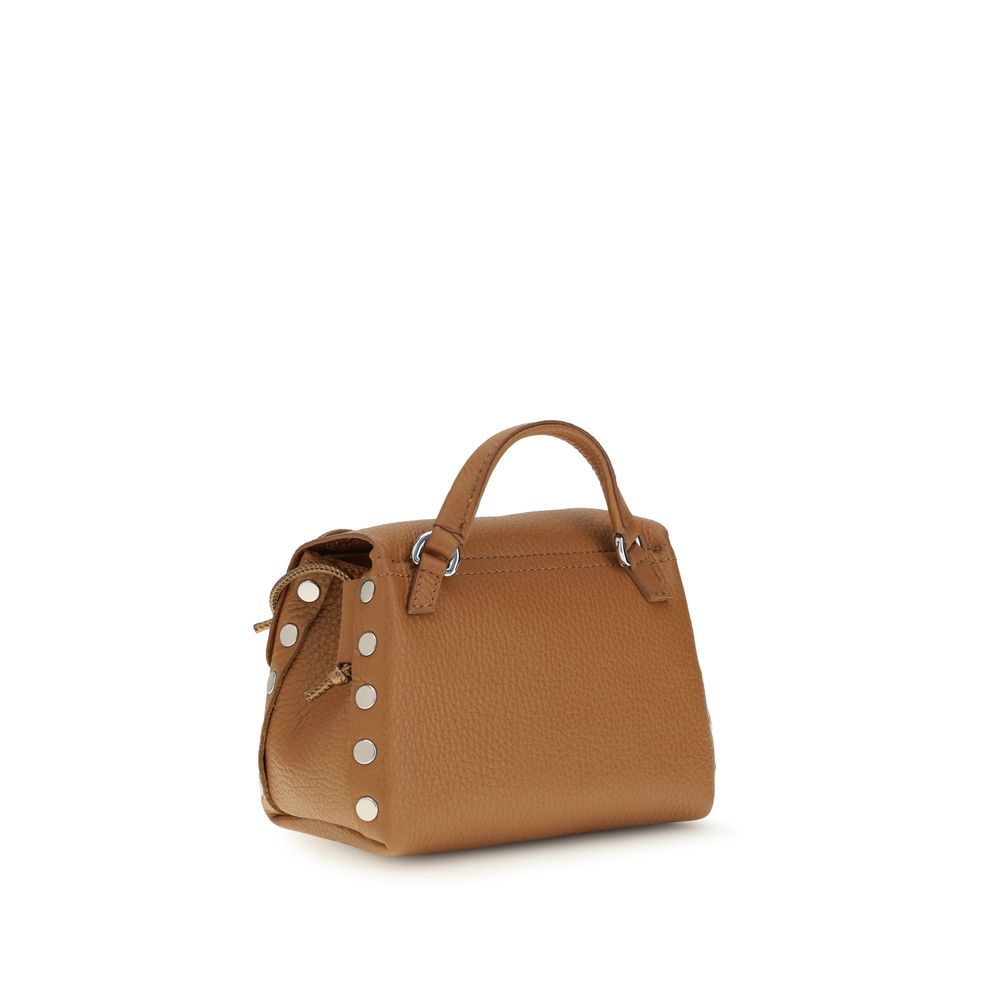 Zanellato Beige Kalbsleder Bos Taurus Schultertasche