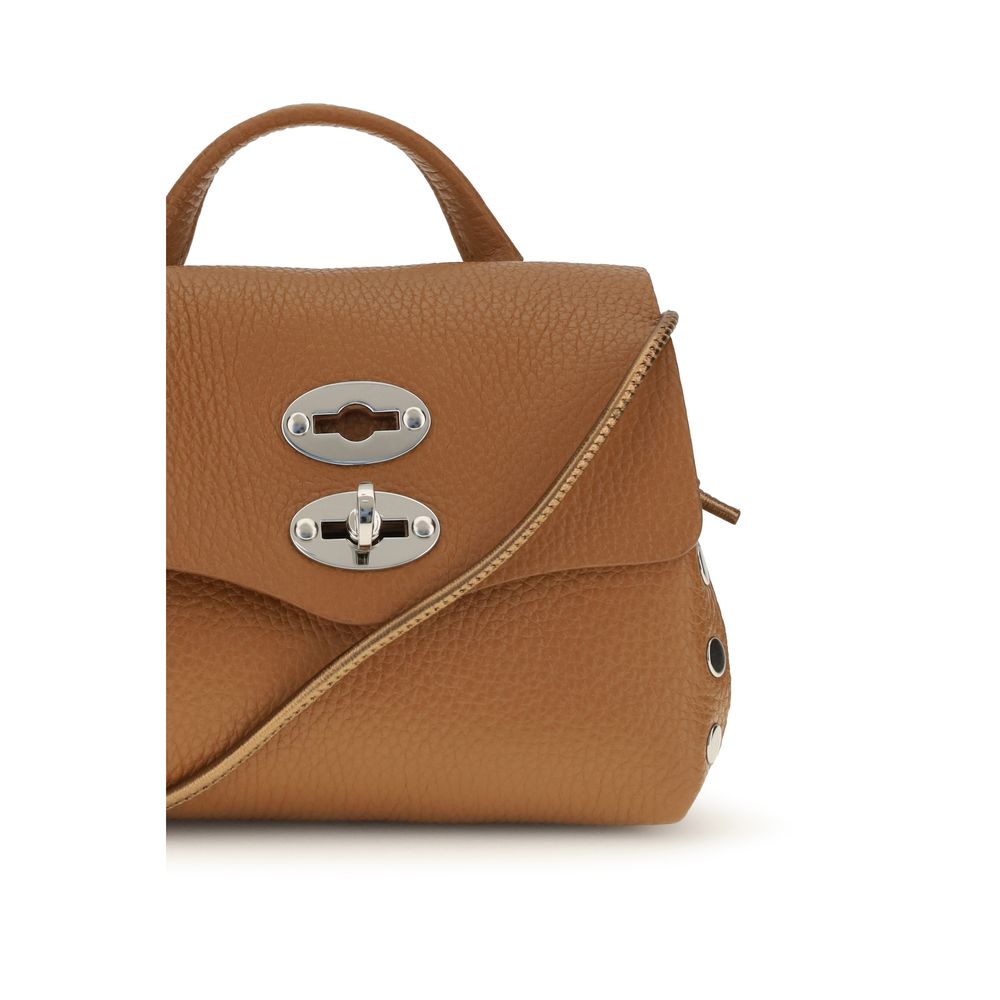 Zanellato Beige Kalbsleder Bos Taurus Schultertasche