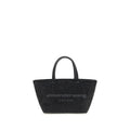 Alexander Wang Graue Baumwoll-Schultertasche