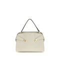 Ferragamo Beige Kalbsleder Bos Taurus Schultertasche