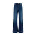 7FOR Blaue Baumwoll-Jeans mit ausgestelltem Bein