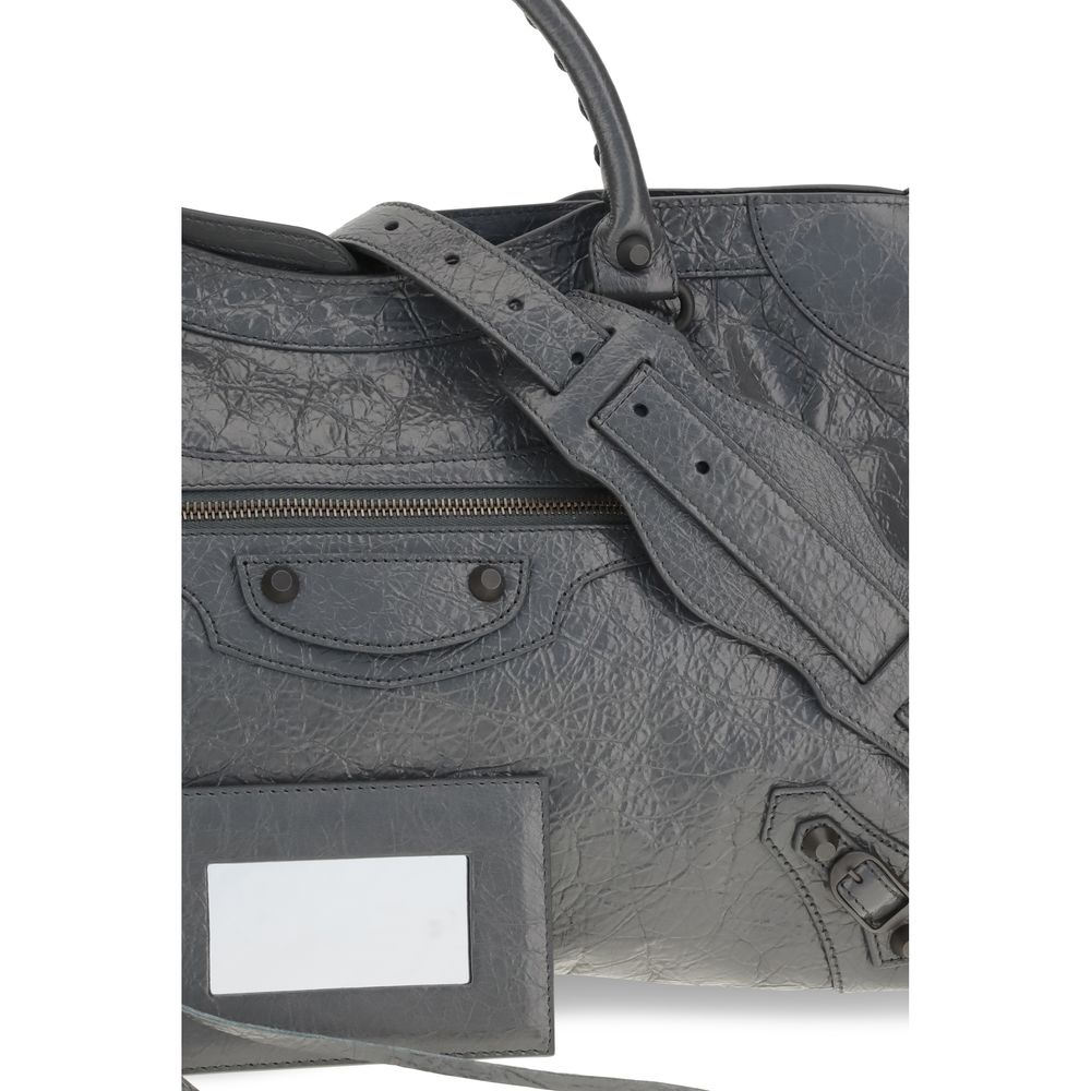 Balenciaga Graue Lammleder Schultertasche Ovis Aries Aries