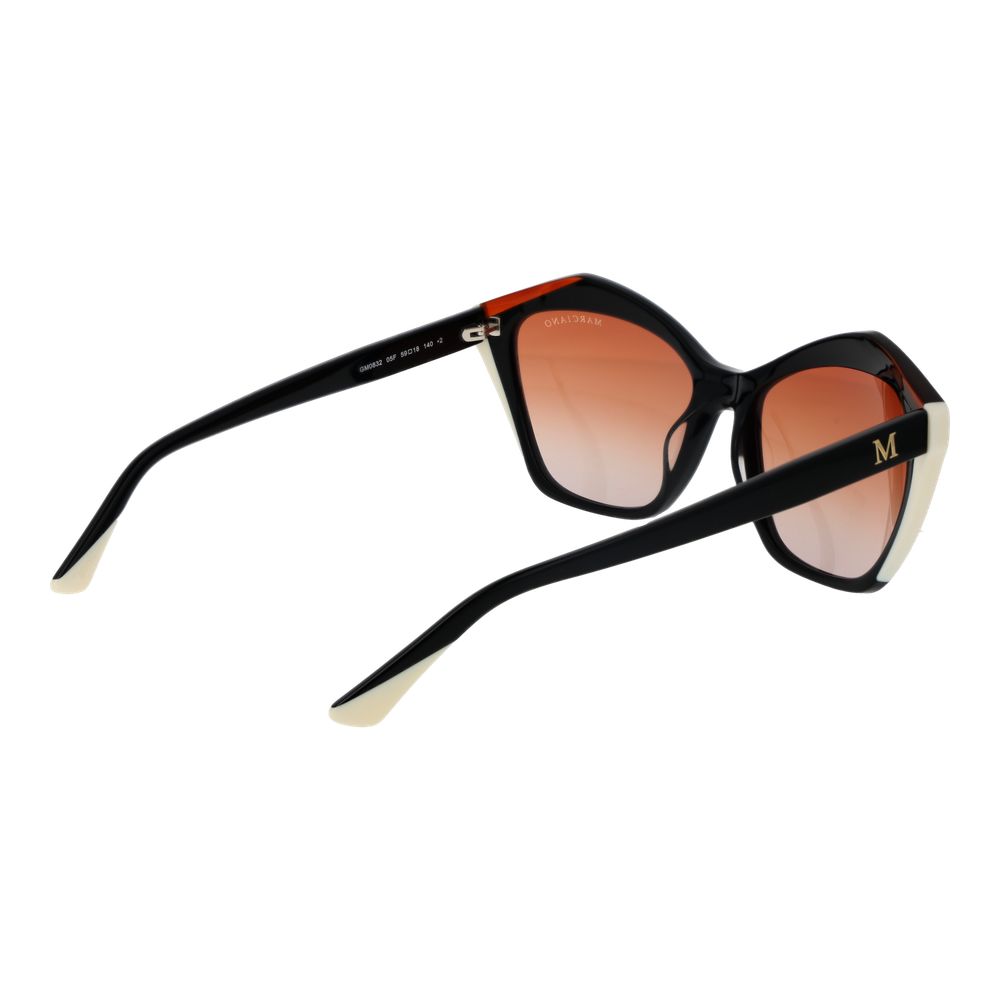 Marciano by Guess Schwarze Sonnenbrille aus Acetat