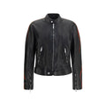 Gucci Bomberjacke aus schwarzem Büffelleder