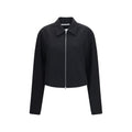 Our Legacy Schwarze Oves Aries Wolljacke in voller Länge