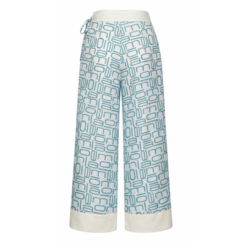 Malo Blaue Seidenhose für Damen