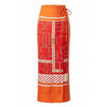 Malo Orange Seidenhose für Damen