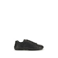Prada Schwarze Bos Taurus Kalbsleder Low-Top-Sneaker