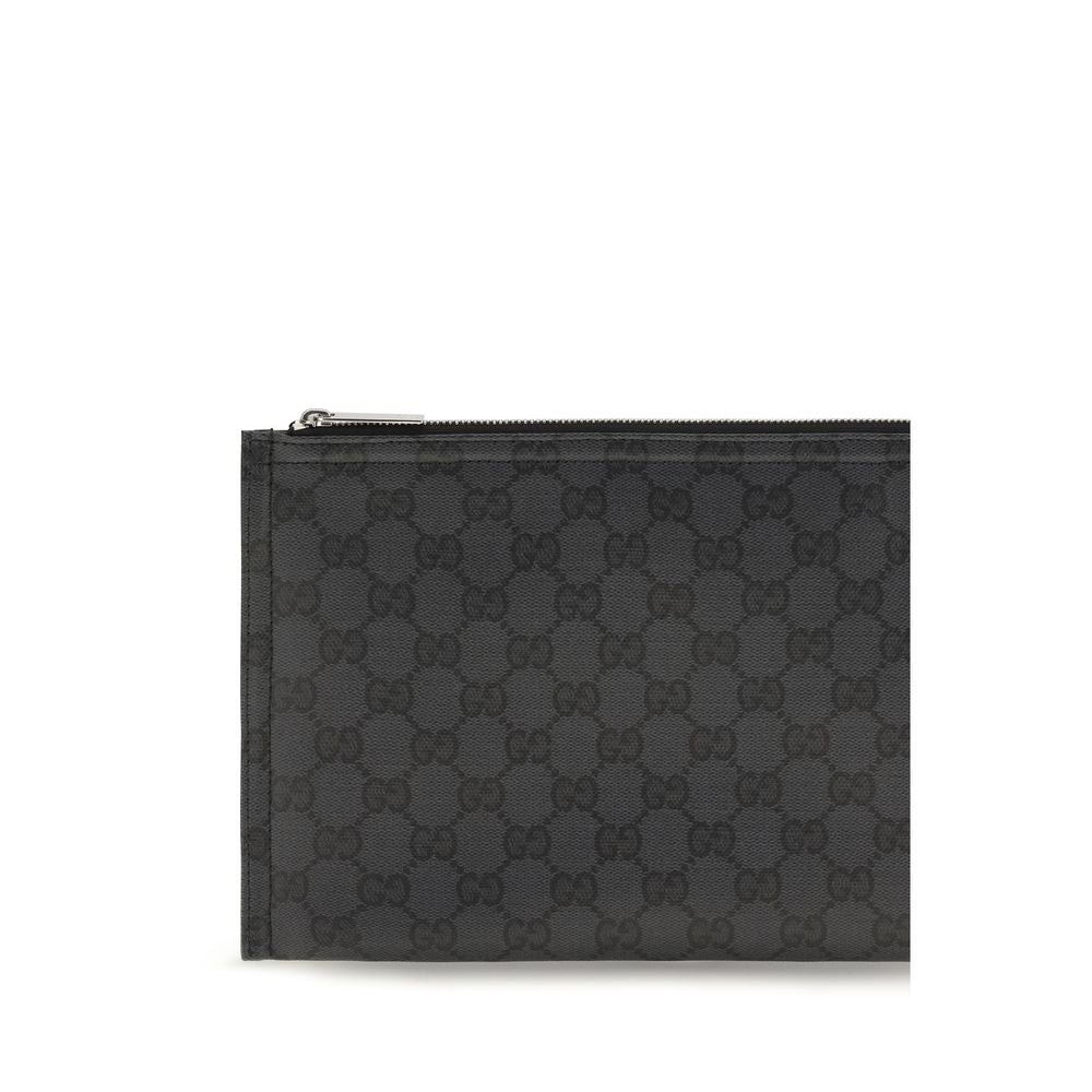Gucci Schwarze Stoffhandtasche
