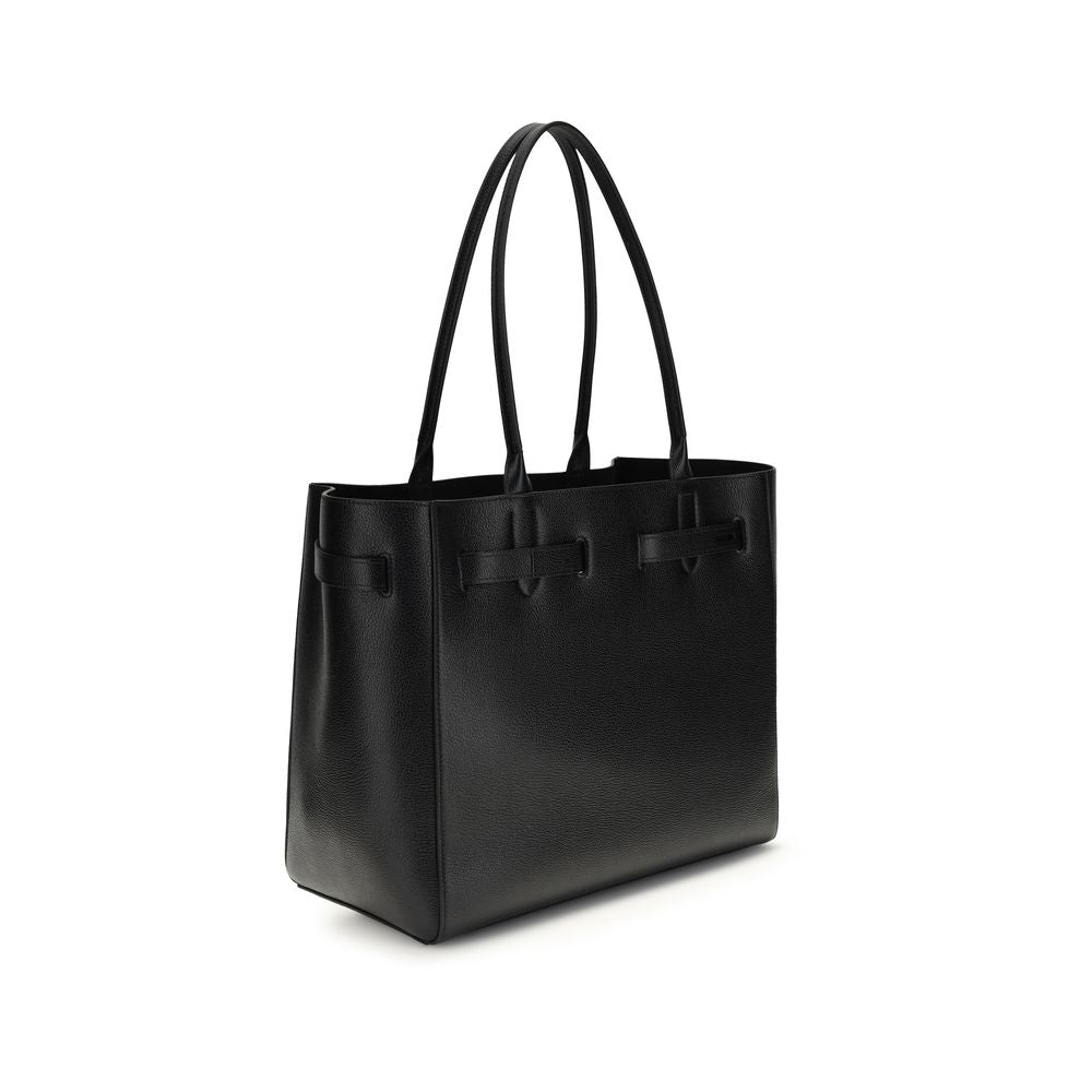 Tom Ford Schwarze Bos Taurus Kalbsleder Schultertasche