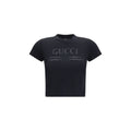 Gucci Schwarzes Baumwoll-T-Shirt