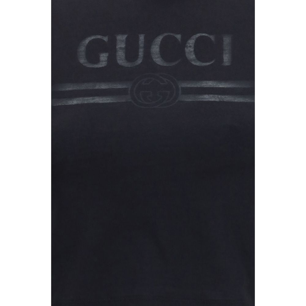 Gucci Schwarzes Baumwoll-T-Shirt