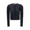 Gucci Schwarzer Cardigan aus Viskose