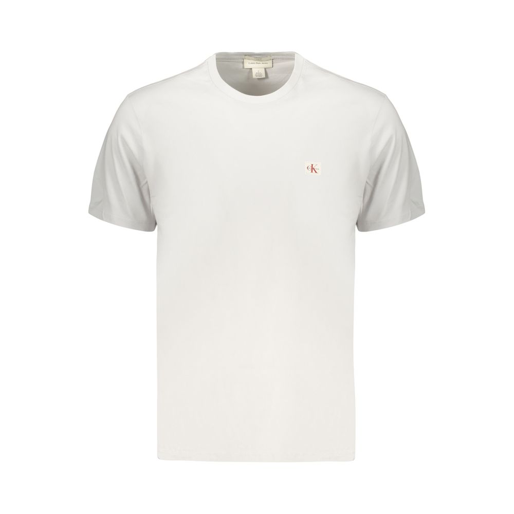 Calvin Klein Graues Baumwoll-T-Shirt für Herren