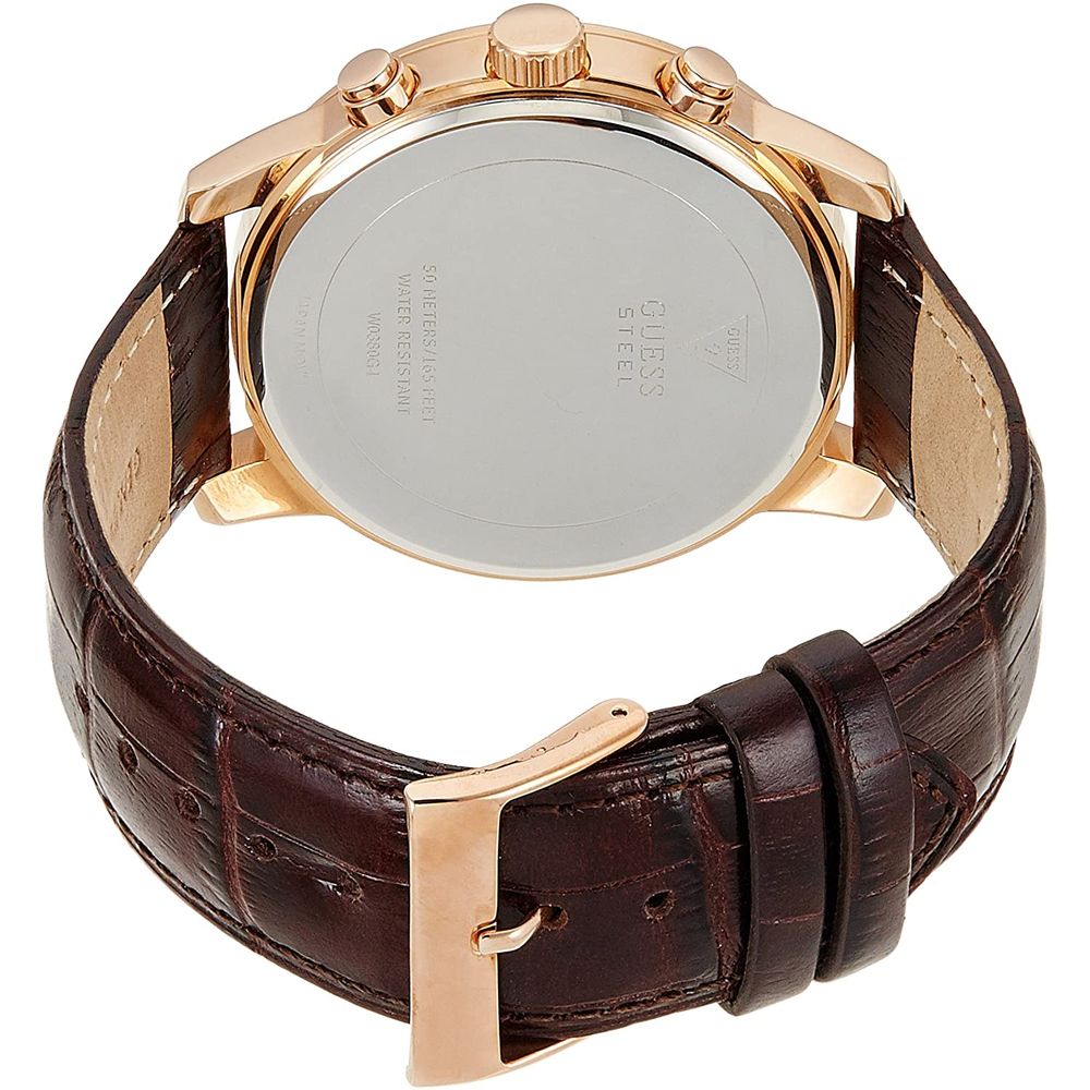 Guess Braunes Lederfutter Sportuhr