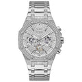 Guess Graue Edelstahl-Dresswatch