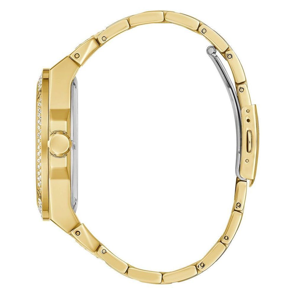 Guess Goldfarbene Edelstahl-Dresswatch