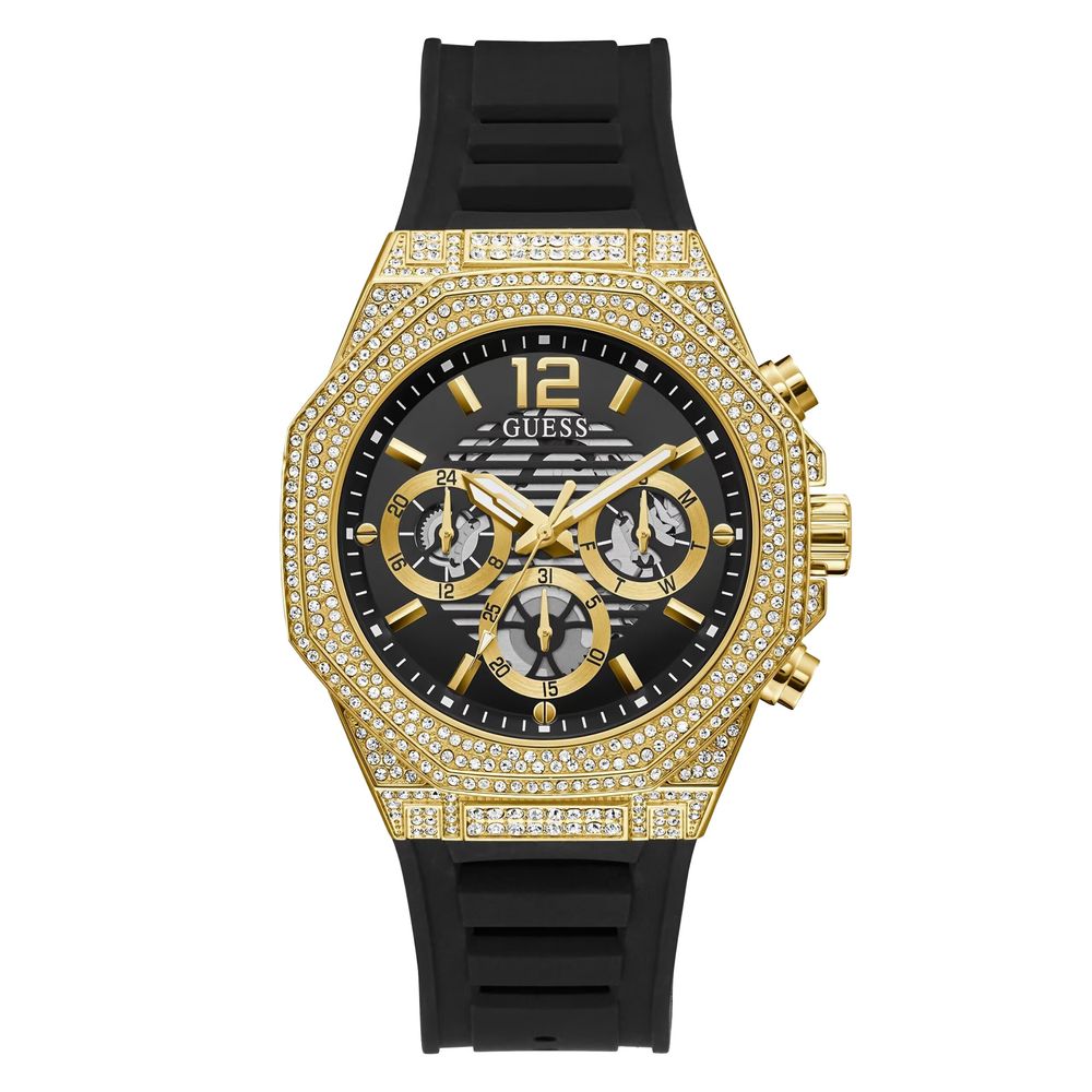 Guess Schwarze synthetische Kleid-Uhr