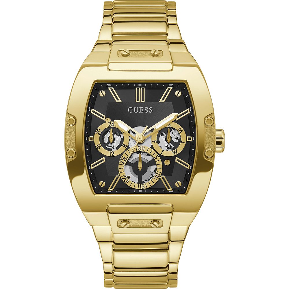 Guess Goldfarbene Edelstahl-Dresswatch