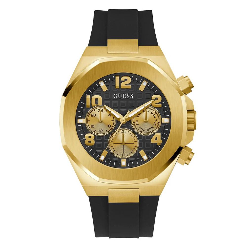 Guess Schwarze synthetische Kleid-Uhr