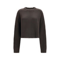 Lisa Yang Brauner Kaschmirpullover