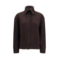 Lisa Yang Brauner Kaschmir-Strickjacke