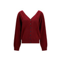 Lisa Yang Kaschmir-Strickjacke in Bordeaux