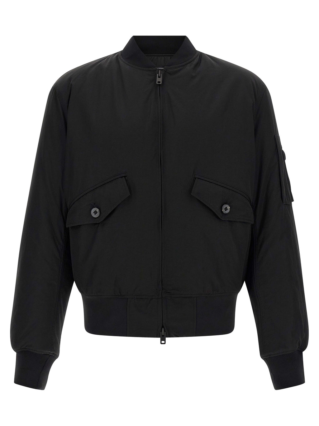 Y-3 Schwarzer Bomber aus Polyamid