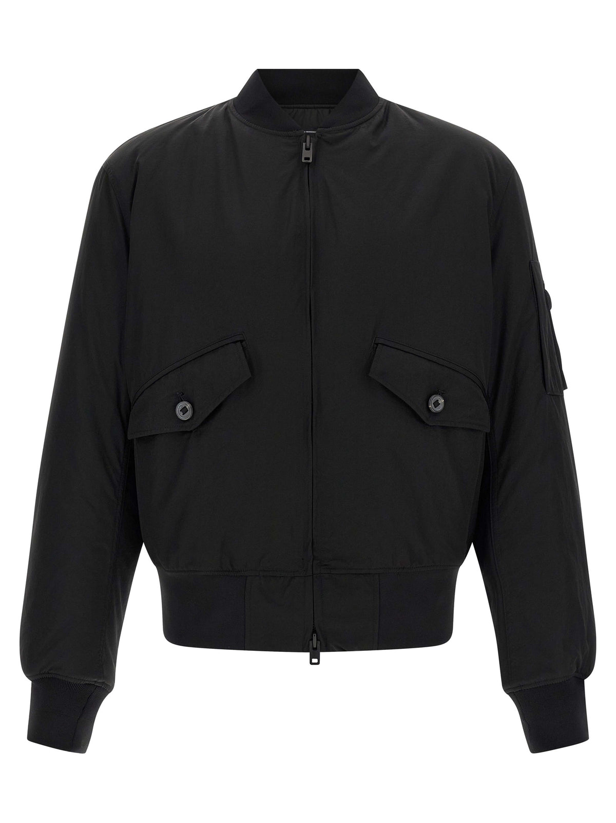 Y-3 Schwarzer Bomber aus Polyamid