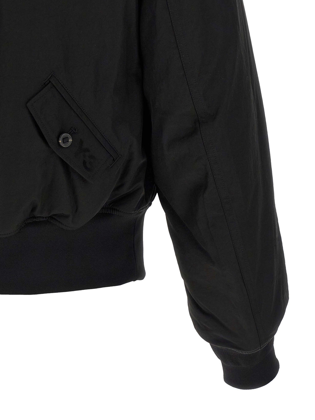 Y-3 Schwarzer Bomber aus Polyamid