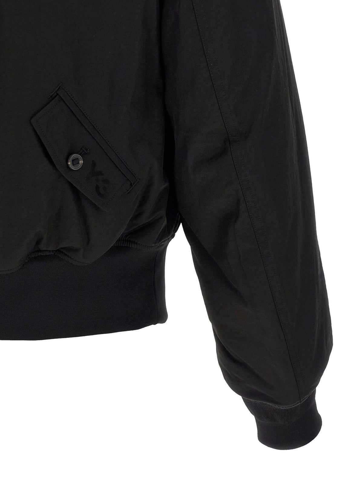 Y-3 Schwarzer Bomber aus Polyamid