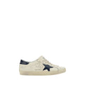 Golden Goose Weiße Low-Top-Sneaker aus Ziegenleder