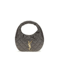 Saint Laurent Graue Lammleder Schultertasche Ovis Aries Aries