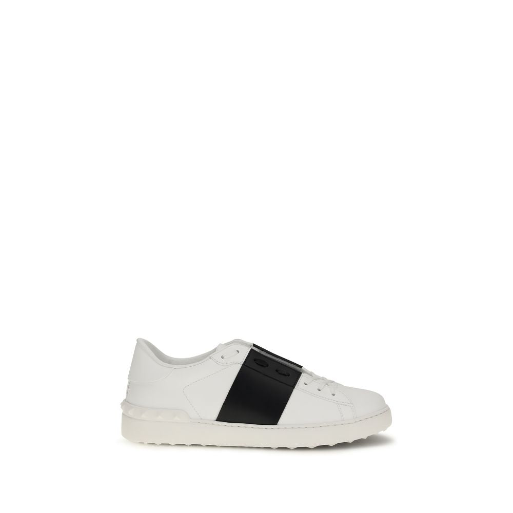 Valentino Garavani Sneakers aus blauem Kalbsleder Bos Taurus, Low-Top