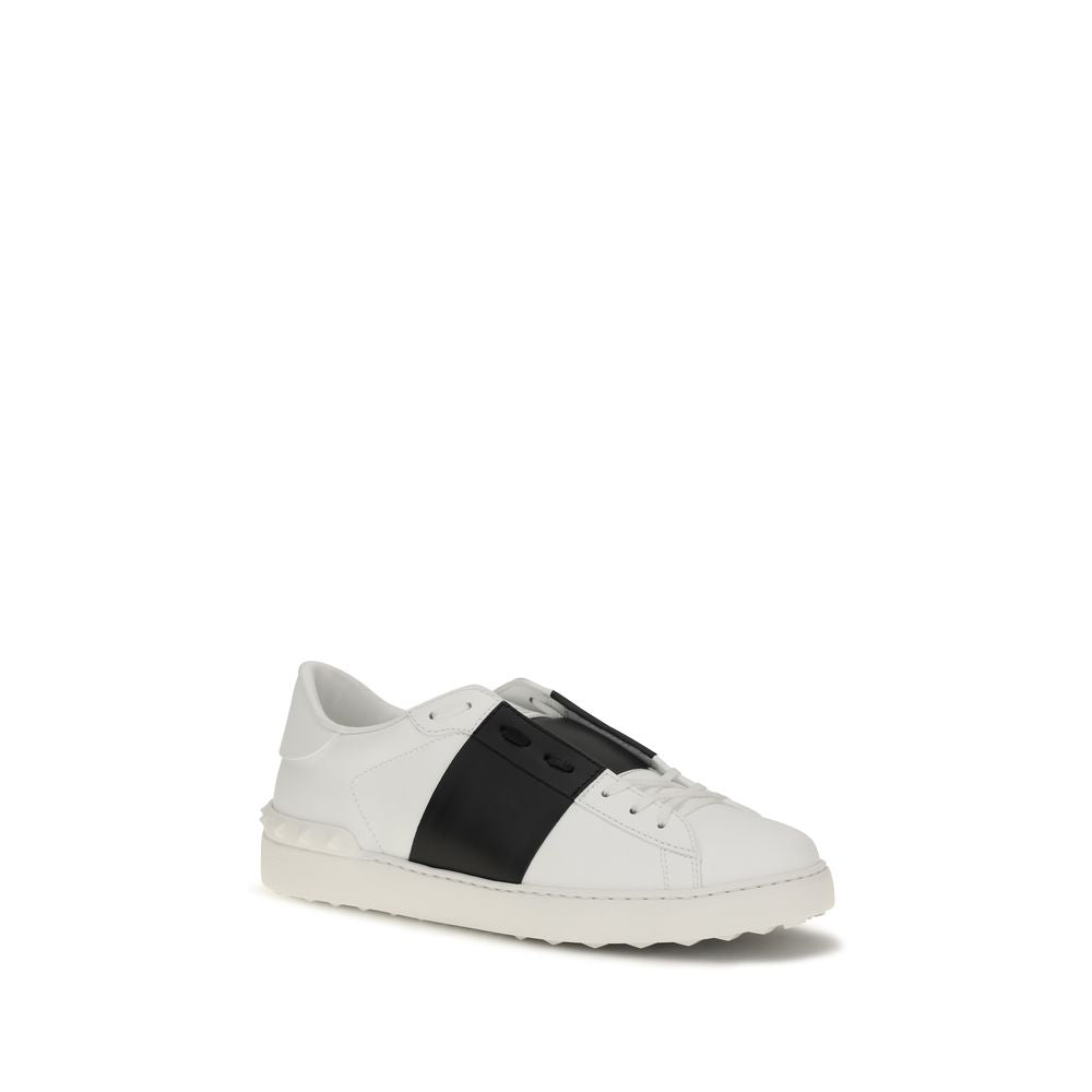 Valentino Garavani Sneakers aus blauem Kalbsleder Bos Taurus, Low-Top