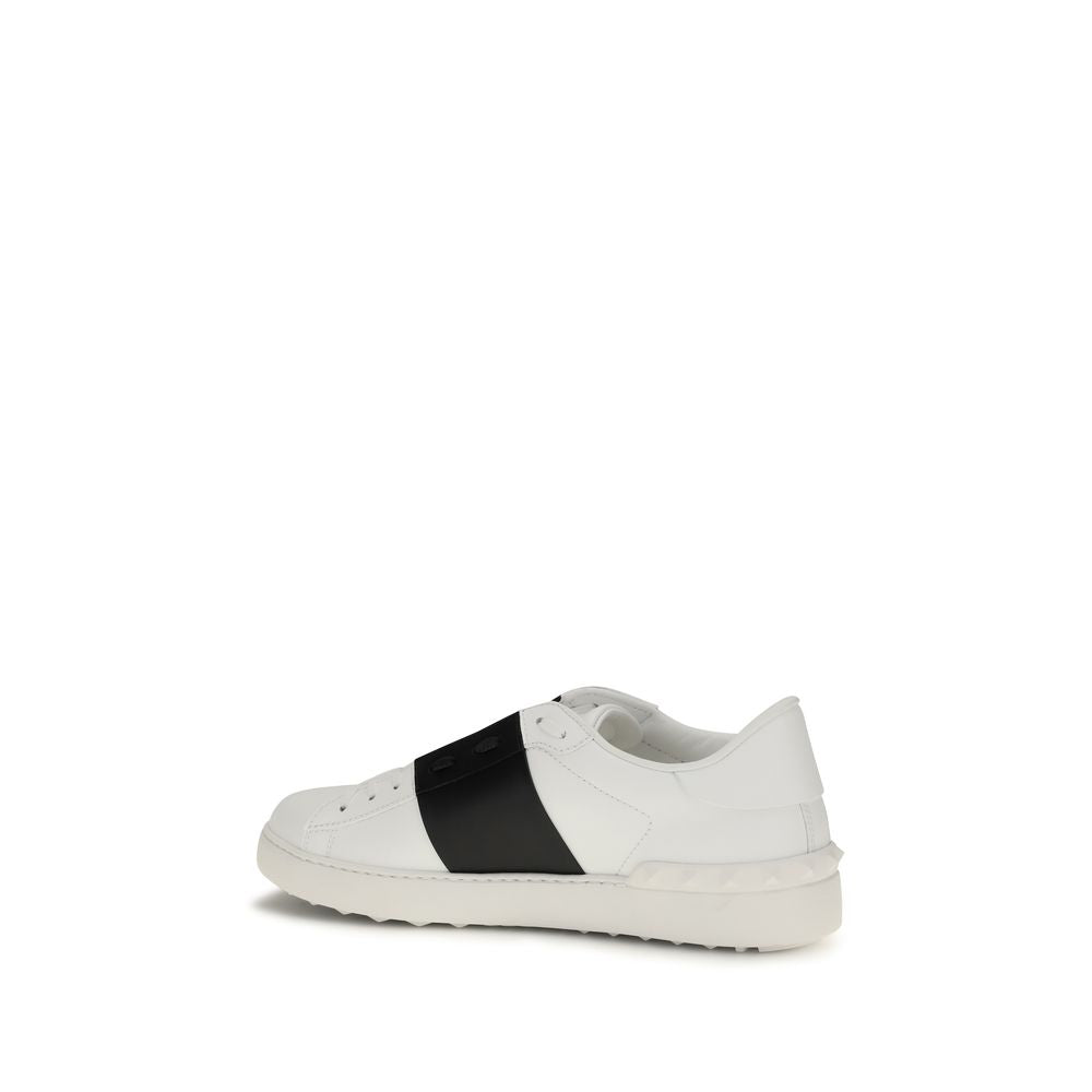 Valentino Garavani Sneakers aus blauem Kalbsleder Bos Taurus, Low-Top